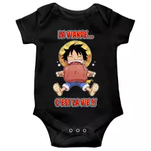 Body bébé Luffy « La Viande... C'est la vie ! » – Parodie One Piece