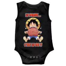 Body bébé Luffy « La Viande... C'est la vie ! » – Parodie One Piece