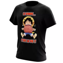 T-shirt Luffy « La Viande... C'est la vie ! » – Parodie One Piece