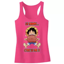 Débardeur Enfant Fille Luffy « La Viande... C'est la vie ! » – Parodie One Piece