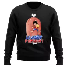 Pull Monkey D Luffy « La Viande c'est la Vie - Giga Gigot édition ! » – Parodie One Piece