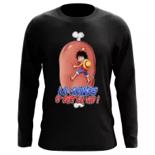 T-Shirt à manches longues Monkey D Luffy « La Viande c'est la Vie - Giga Gigot édition ! » – Parodie One Piece