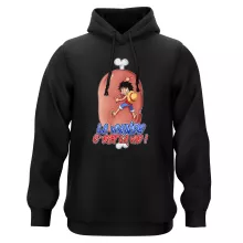 Sweat à capuche Monkey D Luffy « La Viande c'est la Vie - Giga Gigot édition ! » – Parodie One Piece