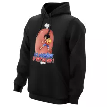 Sweat à capuche Monkey D Luffy « La Viande c'est la Vie - Giga Gigot édition ! » – Parodie One Piece