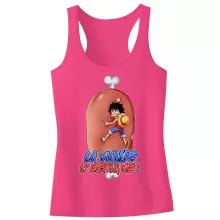 Débardeur Enfant Fille Monkey D Luffy « La Viande c'est la Vie - Giga Gigot édition ! » – Parodie One Piece