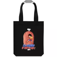 totebag Monkey D Luffy « La Viande c'est la Vie - Giga Gigot édition ! » – Parodie One Piece