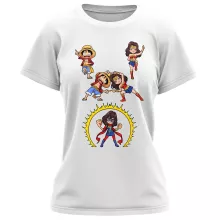T-shirt Femme Luffy « Gomu Gomu no Fusion ! » – Parodie One Piece