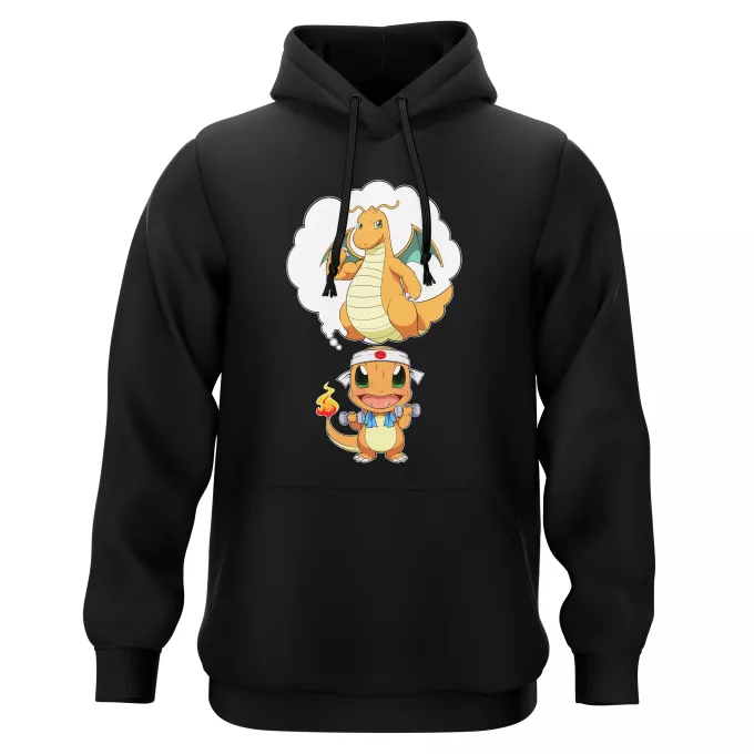 Sweat-shirts à Capuche Parodie Pokémon Quand tu rêve de devenir un Colosse...