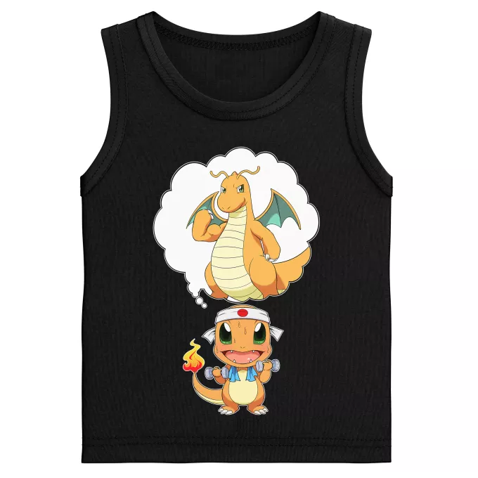 Débardeurs Enfants Garçons Parodie Pokémon Quand tu rêve de devenir un Colosse...