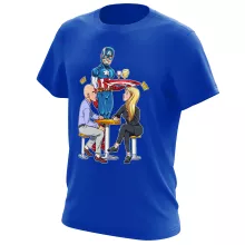 T-shirt Steven Rogers « Waiter America ! » – Parodie Captain America
