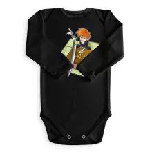 Ichigo Kurosaki Long sleeve Baby Bodysuit – Bleach parody