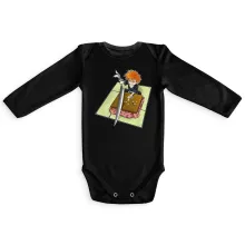Ichigo Kurosaki Long sleeve Baby Bodysuit – Bleach parody