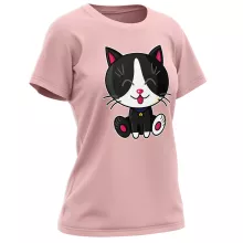 T-shirt Femme « Kawaii Baby Cat (Noir et Blanc) » – Parodie Kawaii Baby Cats