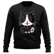 Pull « Kawaii Baby Cat (Noir et Blanc) » – Parodie Kawaii Baby Cats