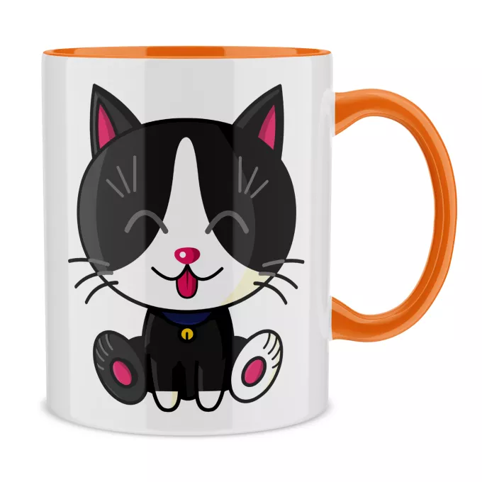 Mugs Parodie Kawaii Baby Cats Kawaii Baby Cat (Noir et Blanc)