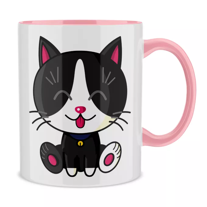 Mugs Parodie Kawaii Baby Cats Kawaii Baby Cat (Noir et Blanc)