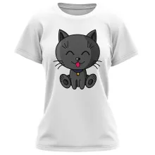 T-shirt Femme « Kawaii Baby Cat (Bleu) » – Parodie Kawaii Baby Cats