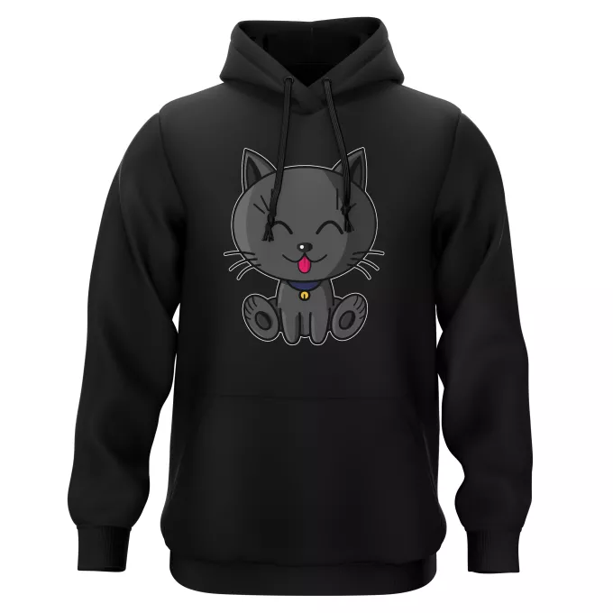 Sweat-shirts à Capuche Parodie Kawaii Baby Cats Kawaii Baby Cat (Bleu)