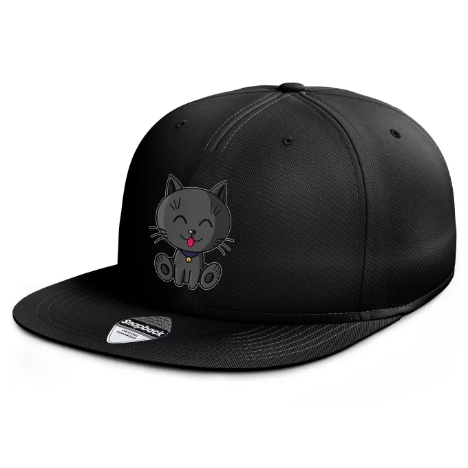 Casquette Rap Snapback Parodie Kawaii Baby Cats Kawaii Baby Cat (Bleu)