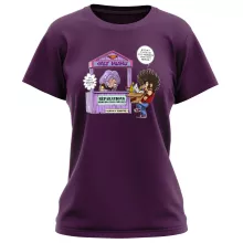 T-shirt Femme Seiya « Réparations Tous Métaux ! » – Parodie Saint Seiya