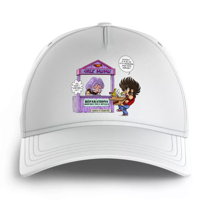 Casquettes Enfants Parodie Saint Seiya Réparations Tous Métaux ! - Seiya du Pégase, Mû du bélier