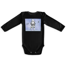 Stromtrooper Long sleeve Baby Bodysuit – Star Wars parody