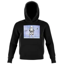 Felpa con cappuccio Bambino et ragazzo Stromtrooper – Parodia dei Star Wars