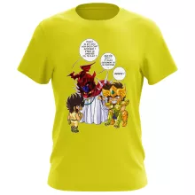 T-shirt Aiolia « Un gros chat sauvage en laisse ! » – Parodie Saint Seiya
