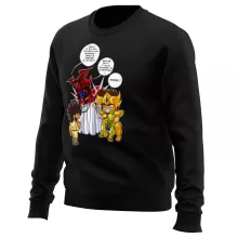 Pull Aiolia « Un gros chat sauvage en laisse ! » – Parodie Saint Seiya