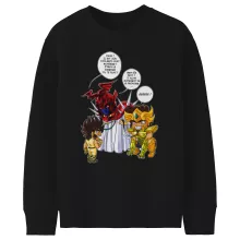 Pull Enfant Aiolia « Un gros chat sauvage en laisse ! » – Parodie Saint Seiya