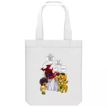 totebag Aiolia « Un gros chat sauvage en laisse ! » – Parodie Saint Seiya