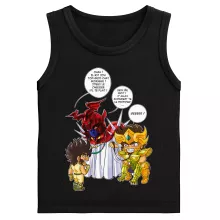 Débardeurs Enfants Aiolia « Un gros chat sauvage en laisse ! » – Parodie Saint Seiya