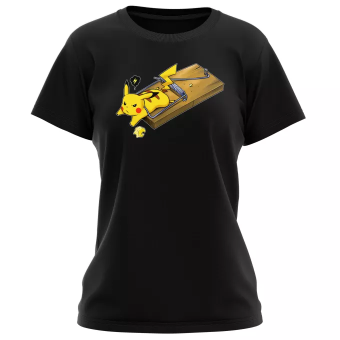 Camisetas Mujer Parodia Pokémon Pikachu