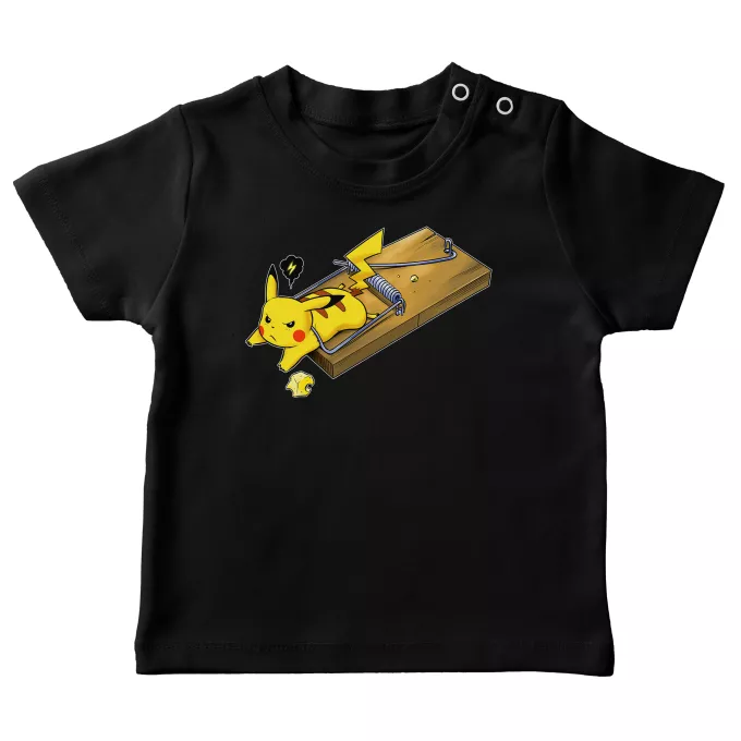 Camisetas bebé Parodia Pokémon Pikachu