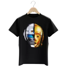 C-3PO Pojkens barn T-shirt “C-3PO och Space Sheriff Gavan” – Parodi Stjärnornas krig