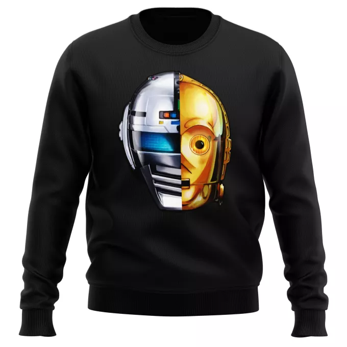 Tröjor Parodi Stjärnornas krig C-3PO och Space Sheriff Gavan