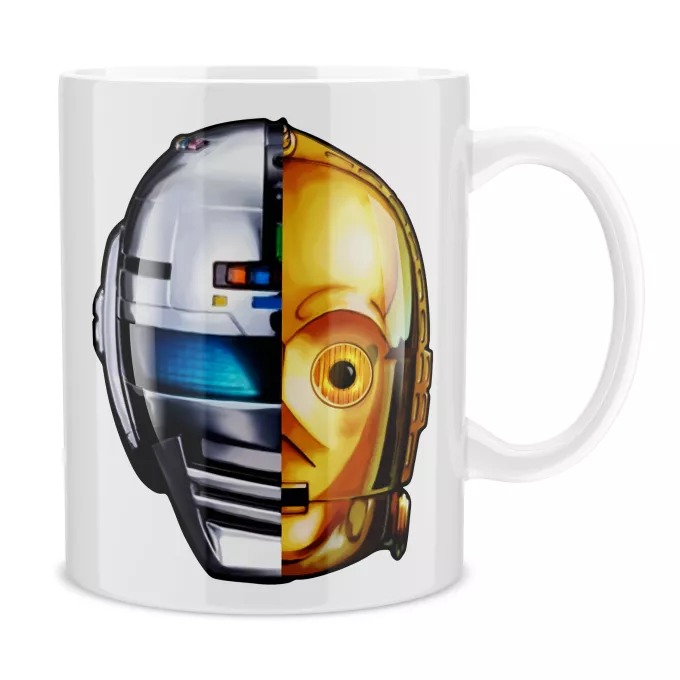 Muggar Parodi Stjärnornas krig C-3PO och Space Sheriff Gavan