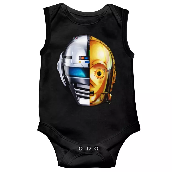 Body baby Ärmlös Parodi Stjärnornas krig C-3PO och Space Sheriff Gavan