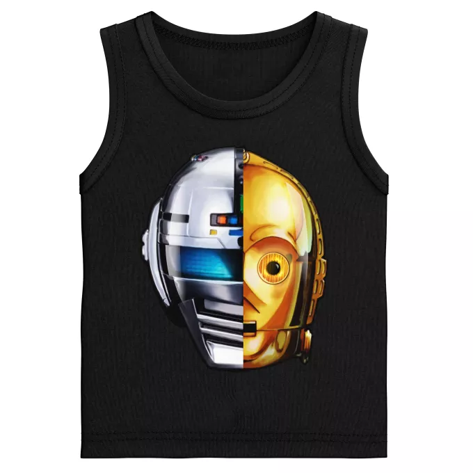 Linnen för barn Parodi Stjärnornas krig C-3PO och Space Sheriff Gavan