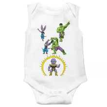 Thanos Mouwloos Babyromper “L'incredibile Dio della Distruzione” – The Incredible Hulk parodie