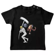 T-shirt bébé Sieg Jaeger « Une partie de Base-Ball titanesque » – Parodie L'attaque des Titans