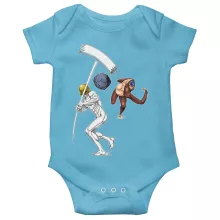 Zeke Yeager Baby Bodysuit “A titanic game of baseball” – Attack on Titan parody