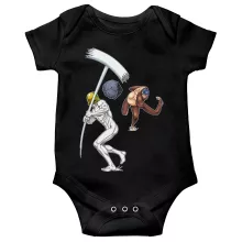 Zeke Yeager Baby Bodysuit “A titanic game of baseball” – Attack on Titan parody
