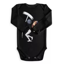 Zeke Yeager Long sleeve Baby Bodysuit “A titanic game of baseball” – Attack on Titan parody