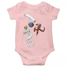 Body de bebé (Chica) Zeke Jaeger “Un juego titánico de béisbol” – Parodia de Shingeki no Kyojin