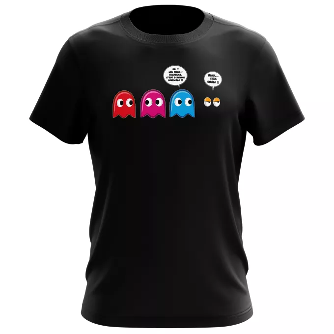 T-shirts Hommes Parodie Pacman Le Fant - Homme invisible !