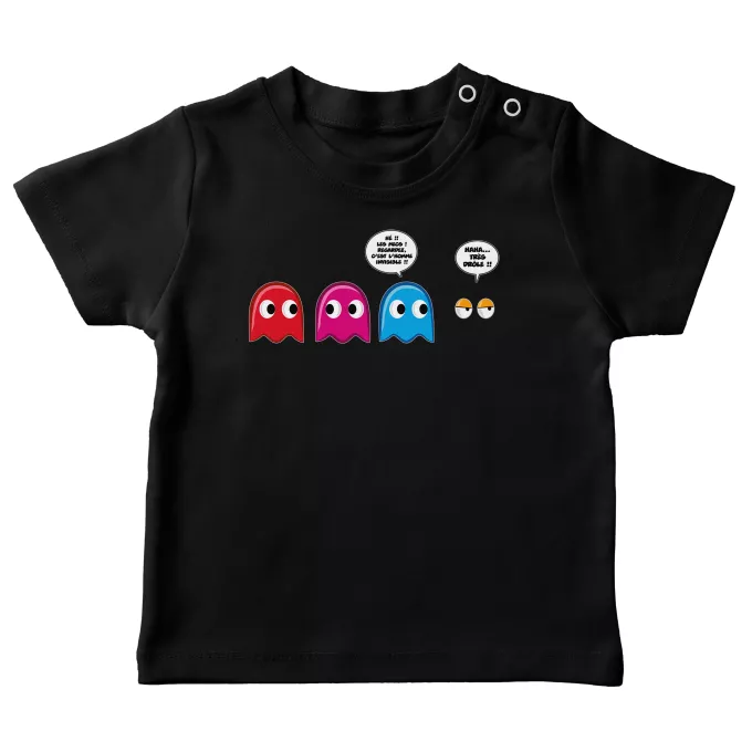 T-shirts bébé Parodie Pacman Le Fant - Homme invisible !