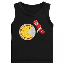 Débardeurs Enfants « La pizza du Gamer ! » – Parodie Pacman