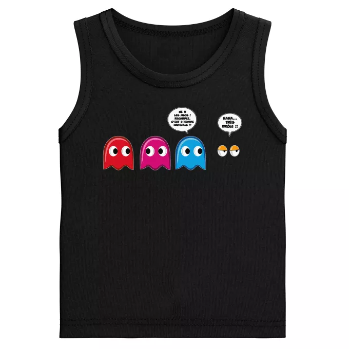 Débardeurs Enfants Garçons Parodie Pacman Le Fant - Homme invisible !
