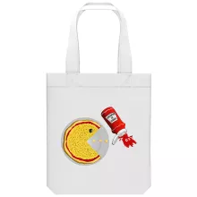 totebag “Gamer Pizza” – Parodie auf Pacman
